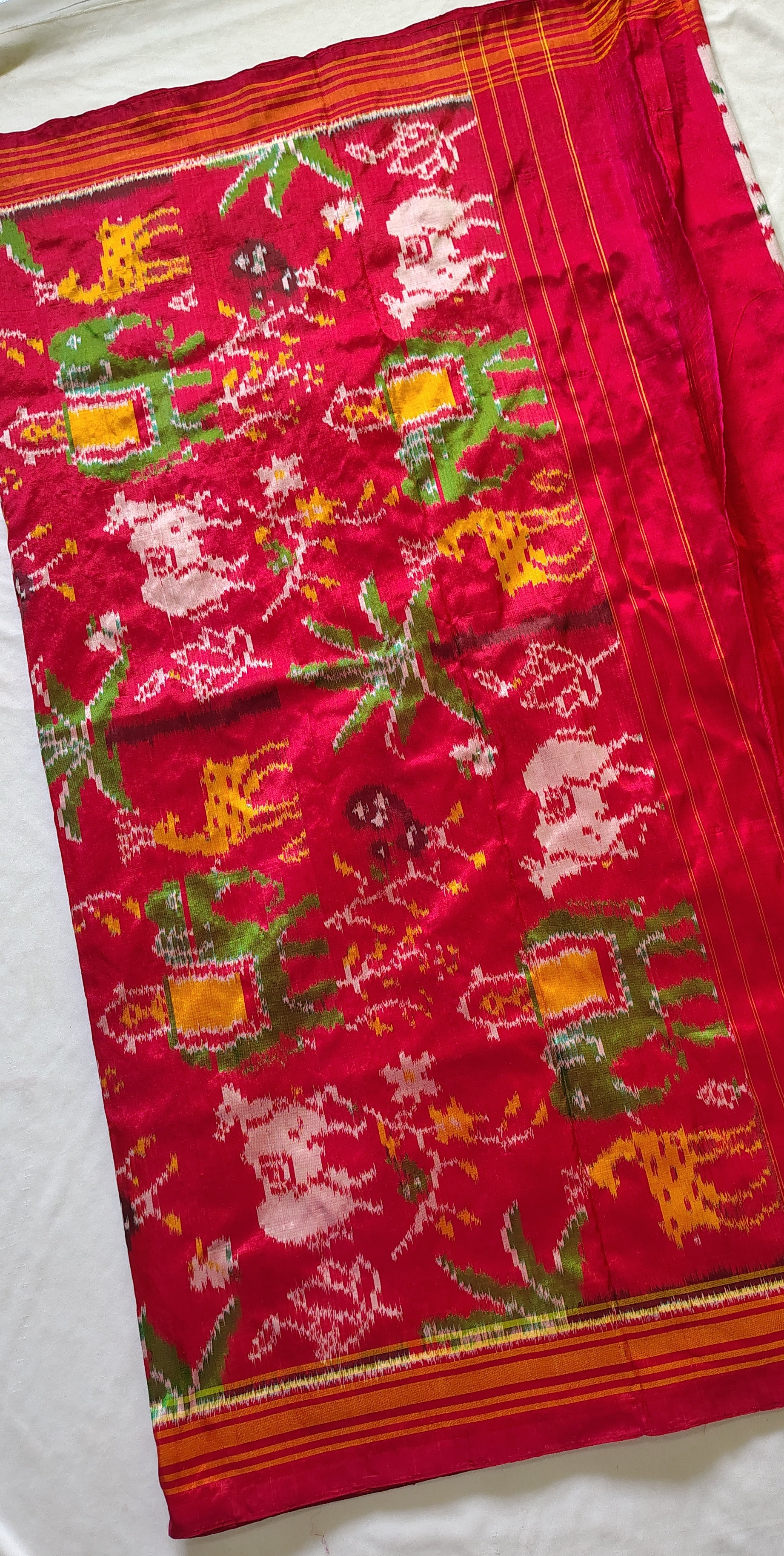 Special forest ikkath designer saree